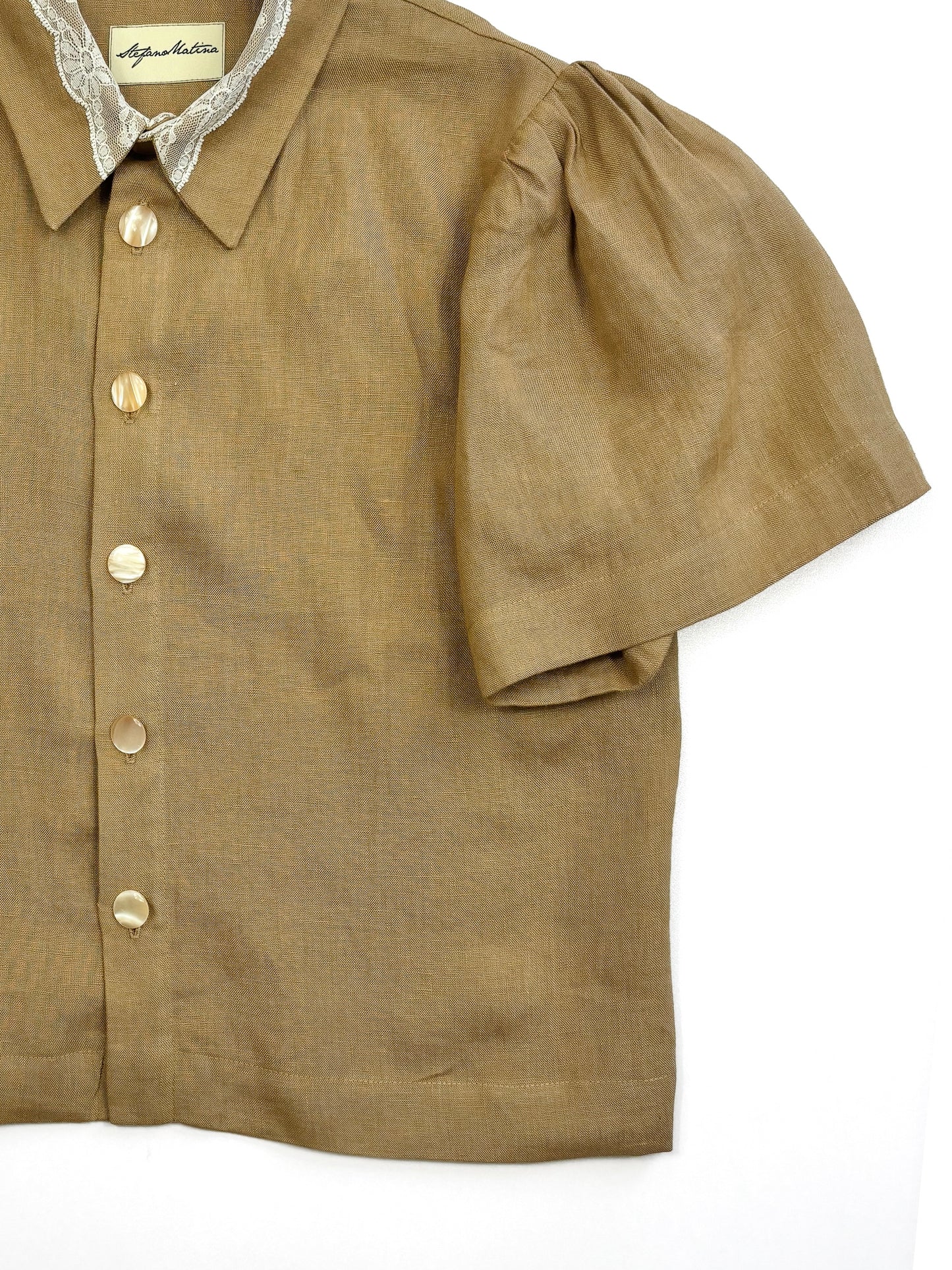 Camicia in lino e viscosa