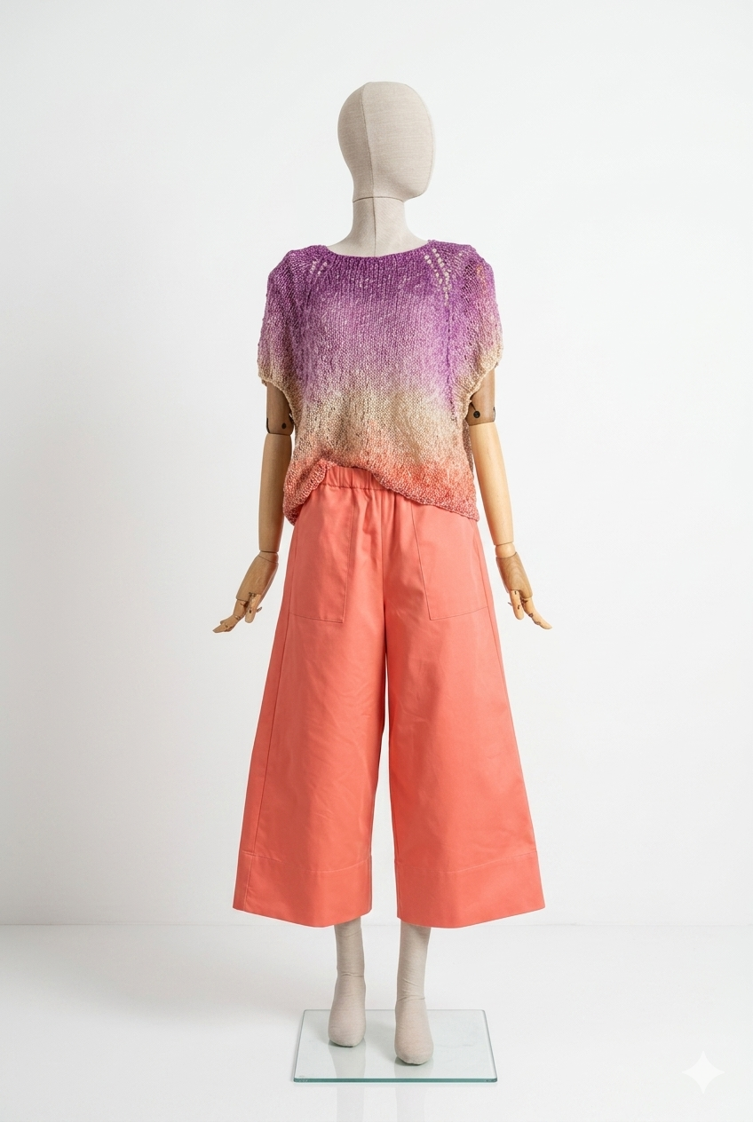 Pantaloni palazzo in cotone