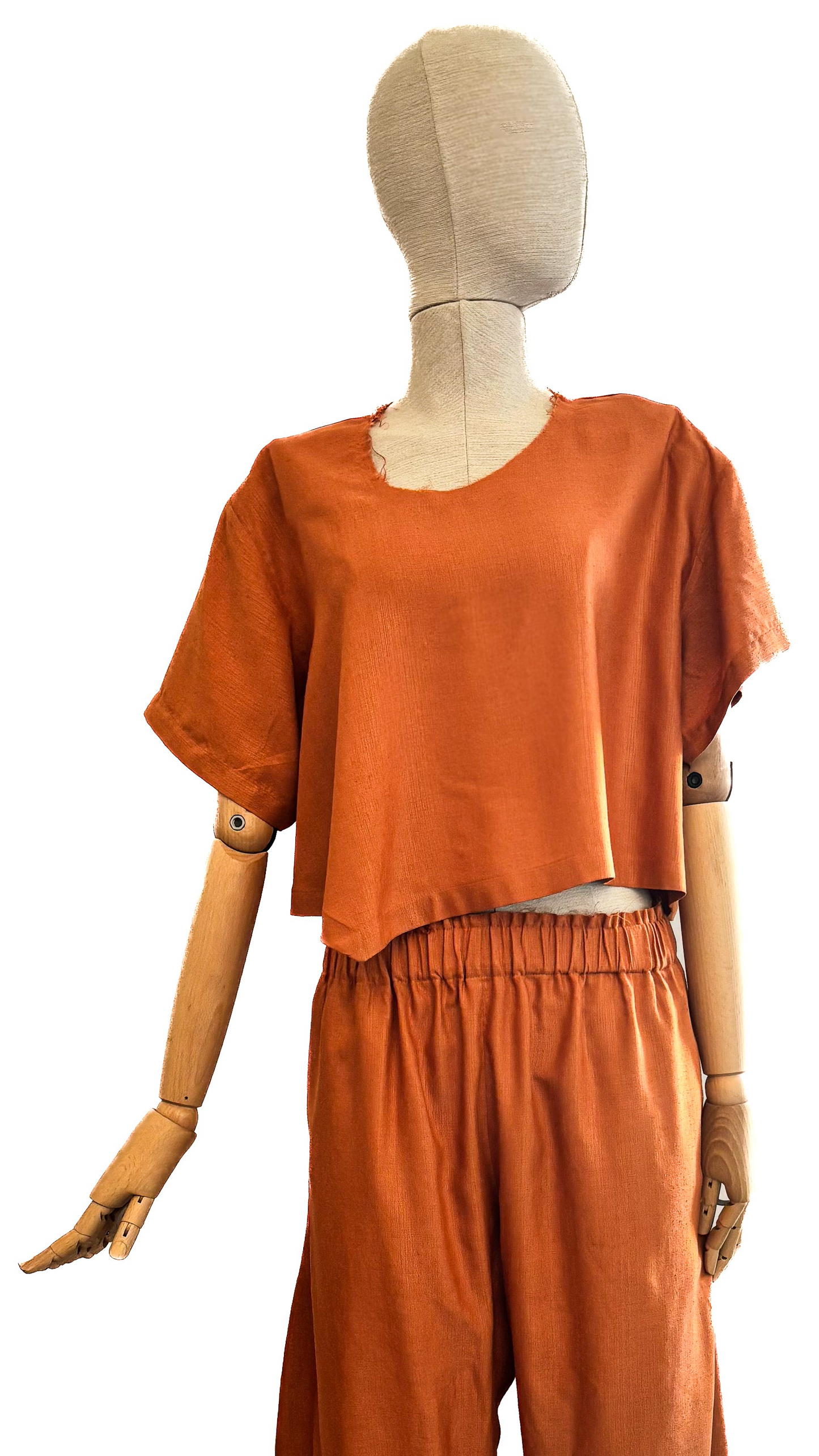 Blusa in blend di seta e viscosa