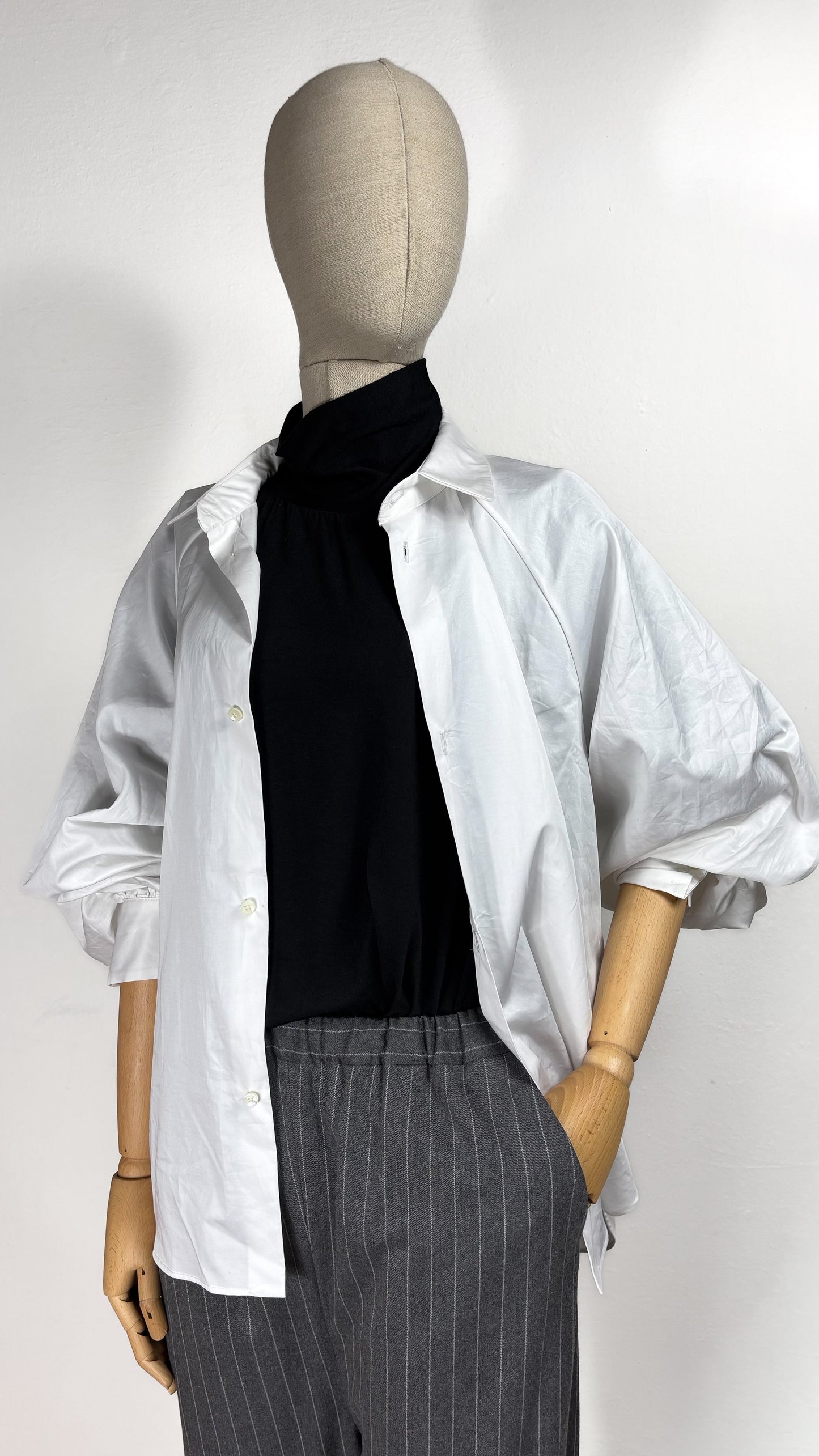 Camicia con manica raglan