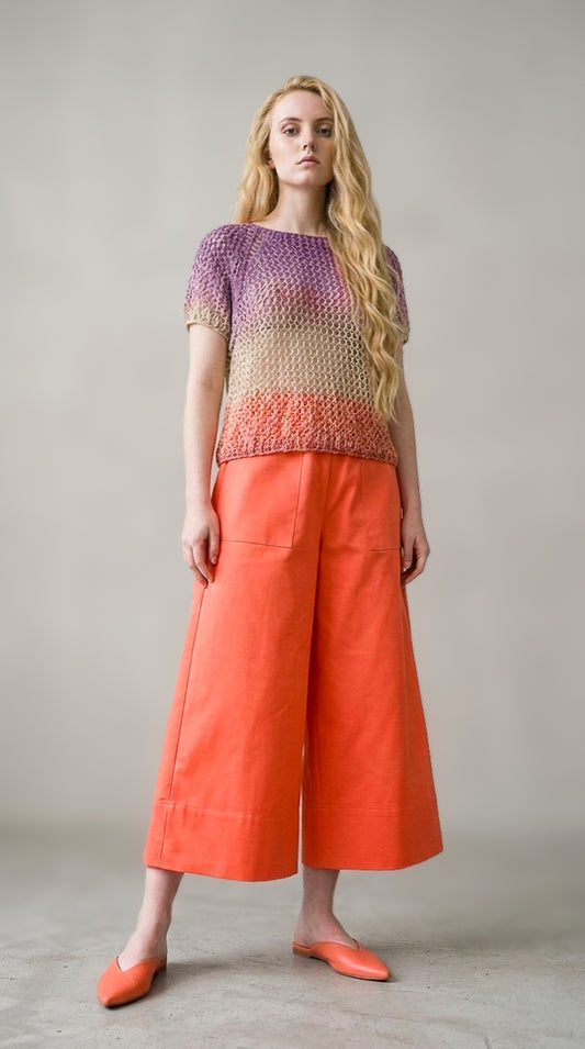 Pantaloni palazzo in cotone