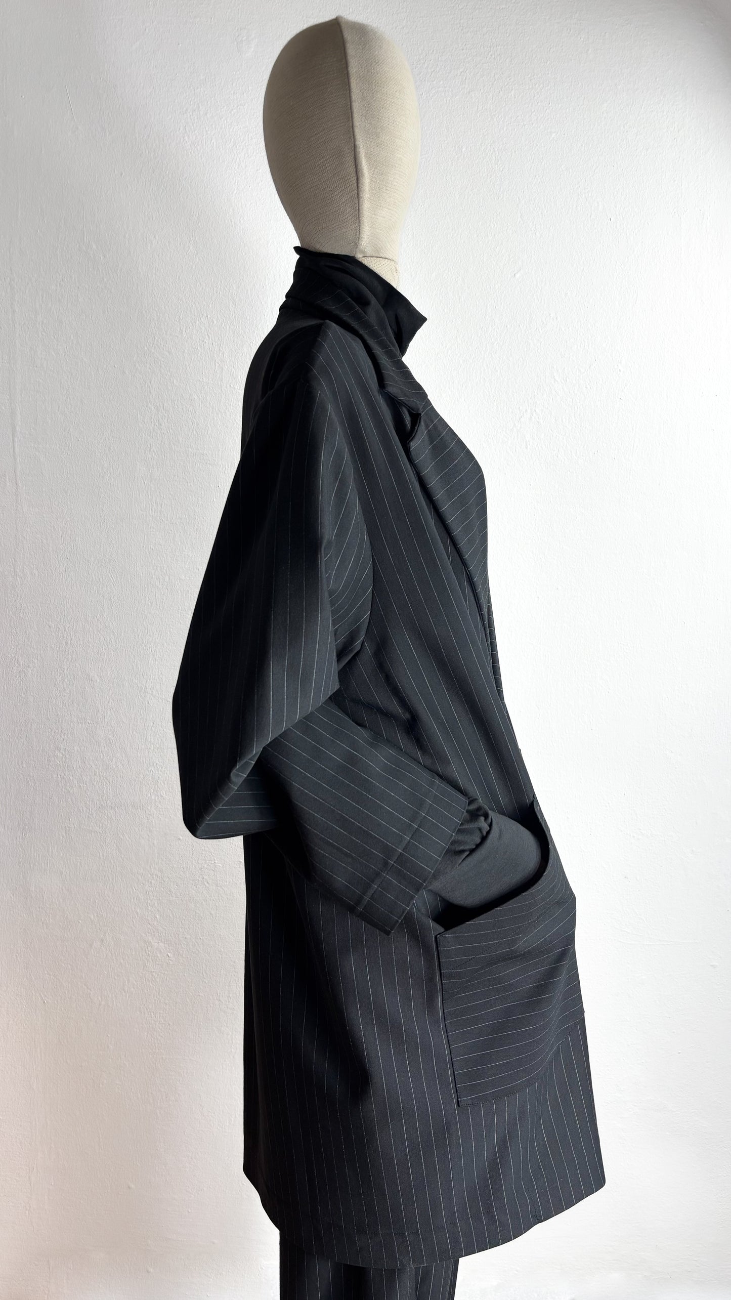 Giaccone oversize in Jersey punto Milano