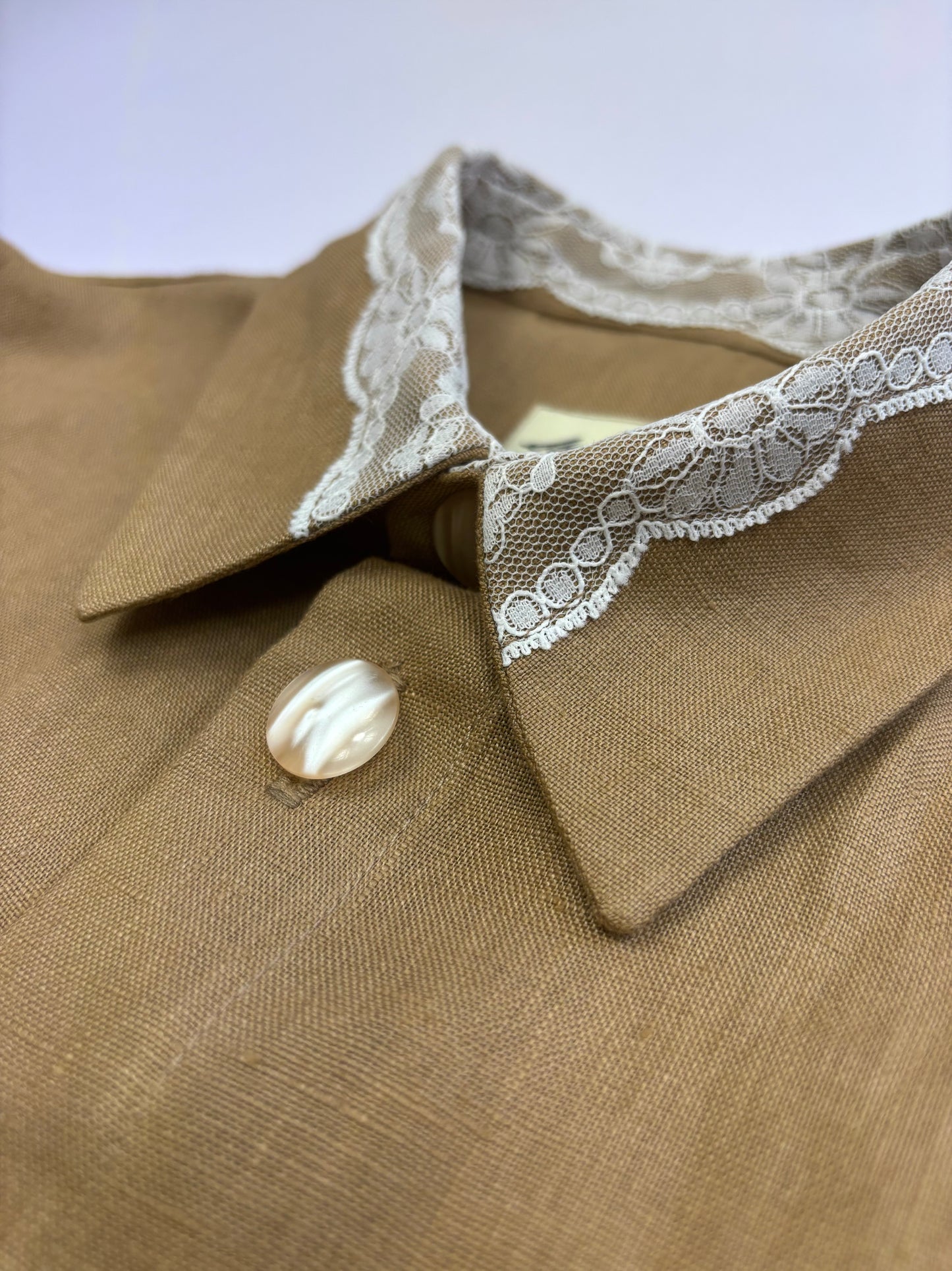 Camicia in lino e viscosa