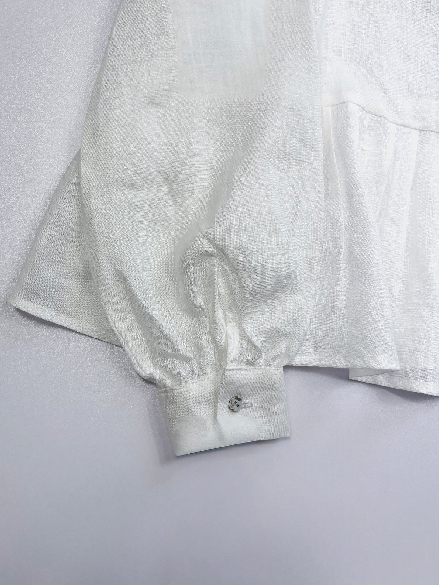 Camicia asimmetrica in lino